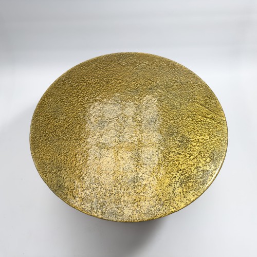 Stolik kawowy GOLD ze szkła artystycznego