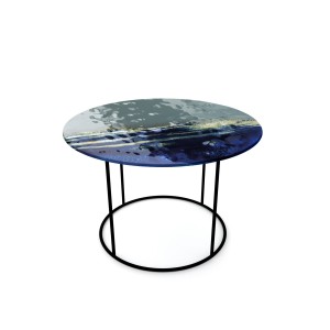 Stoliki kawowe Big Blue ze szkła artystycznego typu Murano