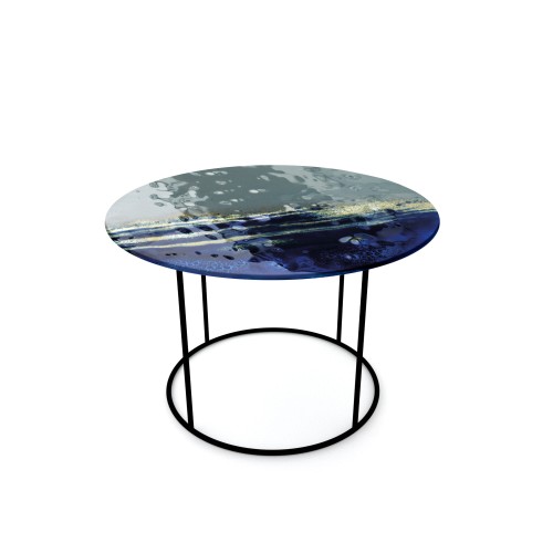 Stoliki kawowe Big Blue ze szkła artystycznego typu Murano